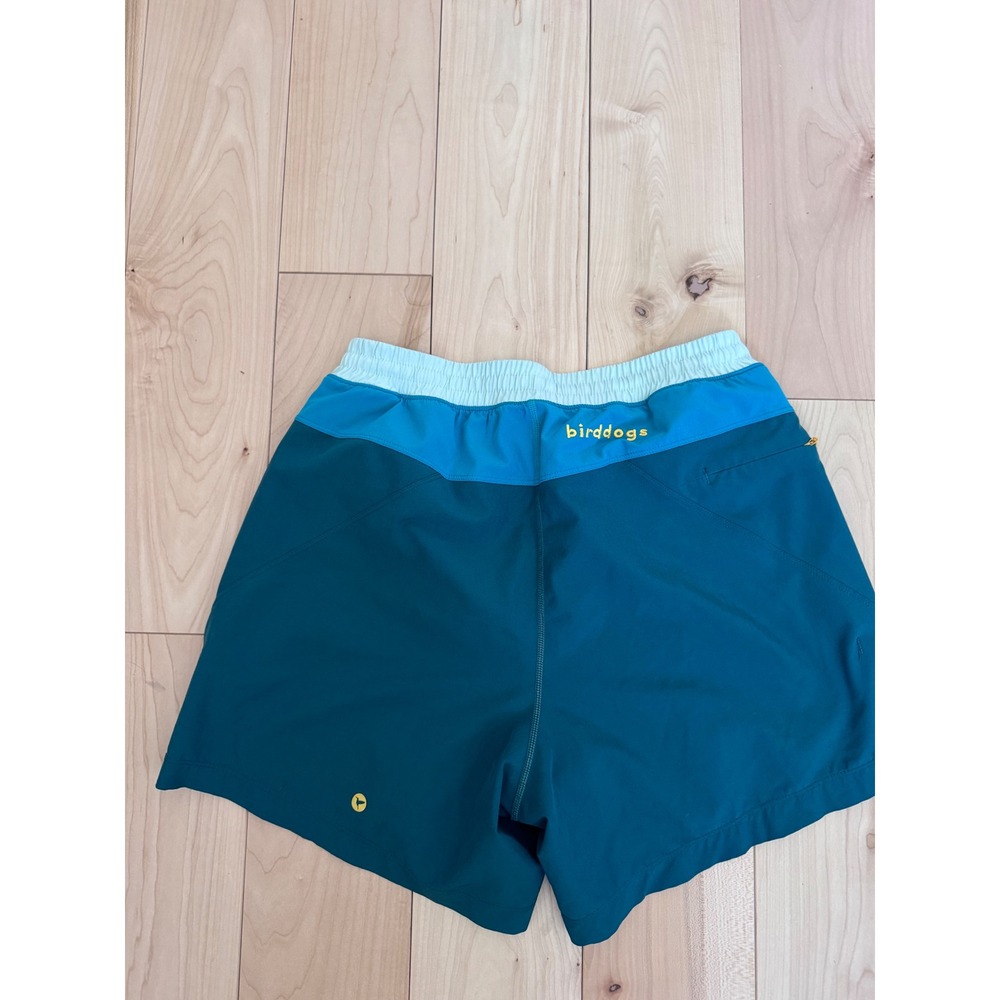 Birddogs Mens Gym Shorts Teal Blue Lined Athletic Training Shorts Size M